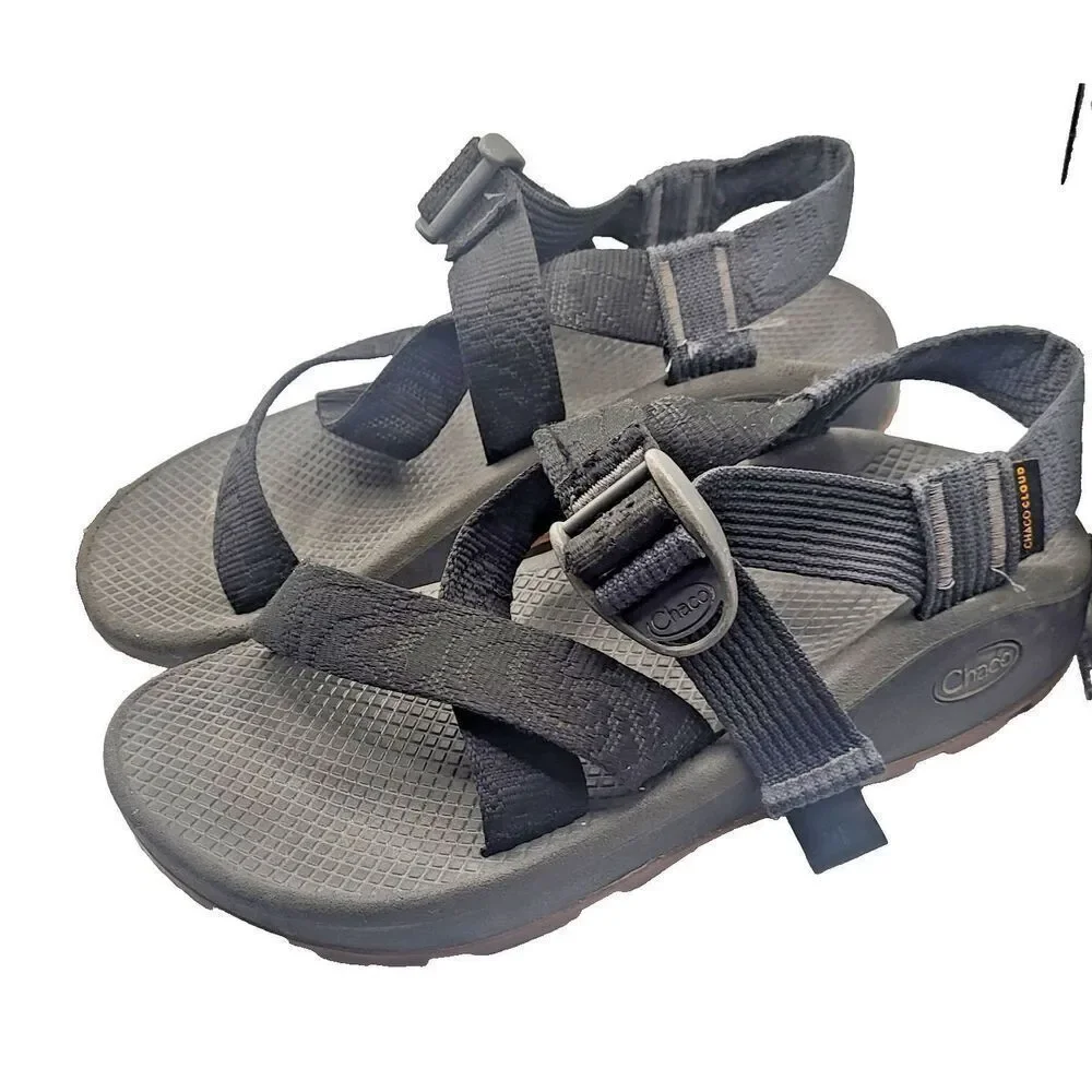 Chaco Z2 Classic Hiking Outdoor Sport Sandals  Black Summer Buckle Men's Size 9